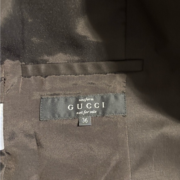 Gucci Dark Chocolate Blazer NWT SIZE 4 or 36 Uniform for Gucci employees - Picture 4 of 9